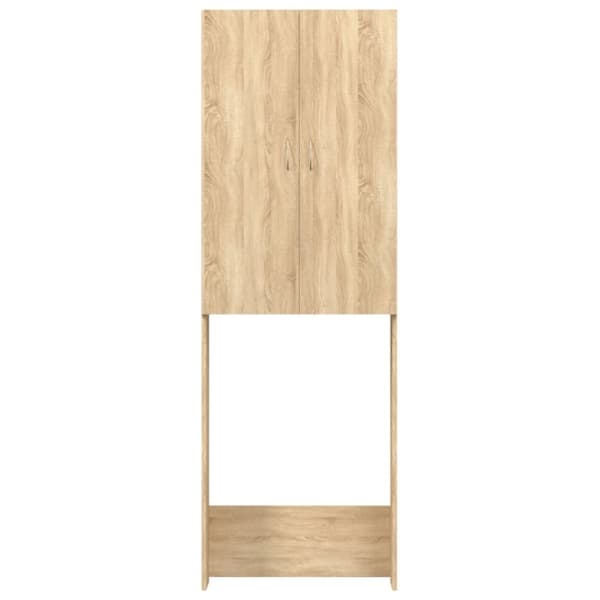 vidaXL Tvättmaskinsskåp sonoma-ek 64x25,5x190 cm