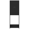 Miniatyrbilde 4 av 11: vidaXL Vaskemaskinskap svart 64x25,5x190 cm