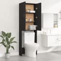 Miniatyrbilde 9 av 11: vidaXL Vaskemaskinskap svart 64x25,5x190 cm