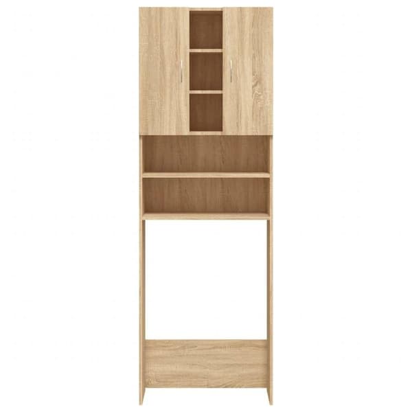vidaXL Vaskemaskinskap sonoma eik 64x25,5x190 cm
