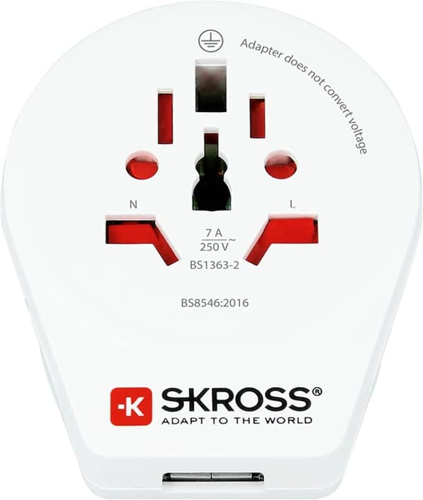 Skross 1500267 Travel adapter W to UK