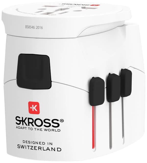 Skross 1302470 Travel adapter Pro Light USB (2xA) -World - White