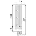 Miniatyrbillede 5 af 5: Emuca Udendørs Bestyrelse 40 131 Mm Høj 131 Mm Til 18 Mm Bestyrelse Søvfarvet