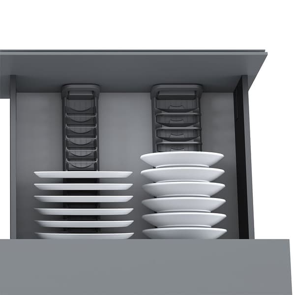 Emuca Orderbox 120x470 Hopeinen