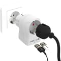 Miniatyrbillede 1 af 3: Travel Adapter SKROSS home USB power hub with a socket extender
