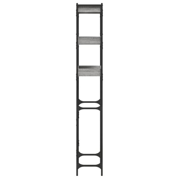 vidaXL vaskemaskineskab 67x25x163 cm konstrueret træ grå sonoma-eg