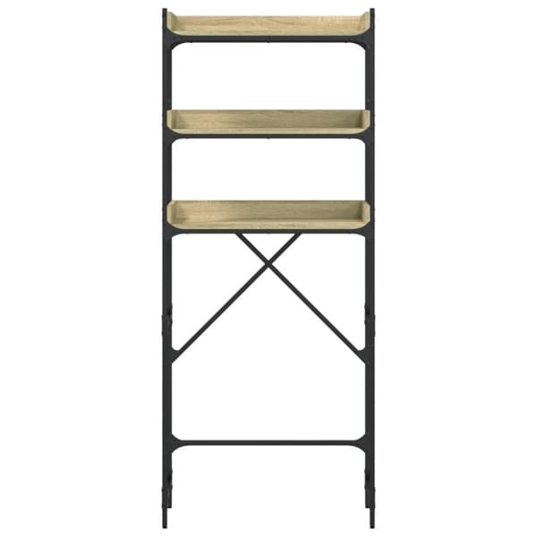vidaXL vaskemaskineskab 67x25x163 cm konstrueret træ sonoma-eg