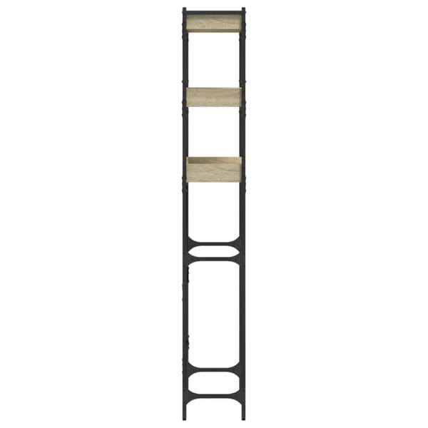 vidaXL vaskemaskineskab 67x25x163 cm konstrueret træ sonoma-eg