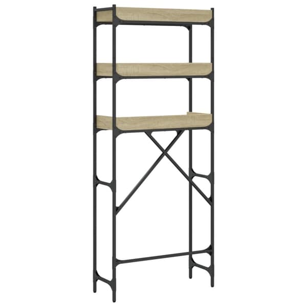 vidaXL vaskemaskineskab 67x25x163 cm konstrueret træ sonoma-eg