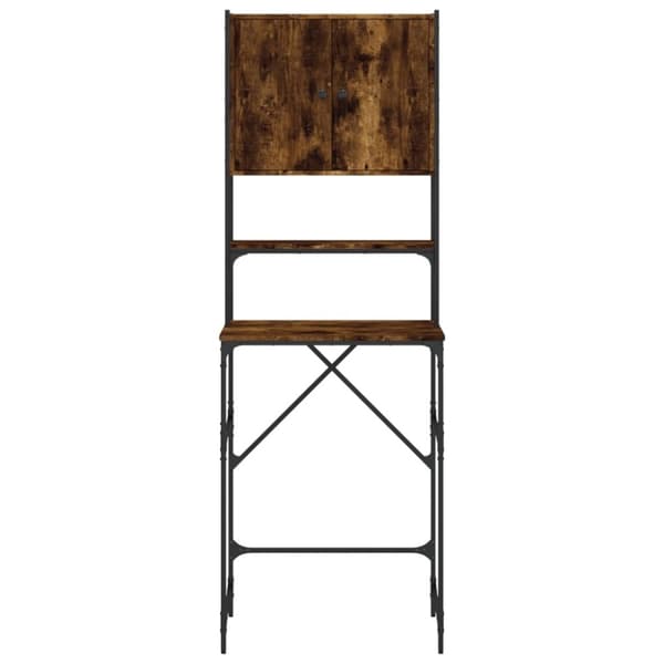 vidaXL vaskemaskineskab 68x48,5x194 cm røget egetræsfarve