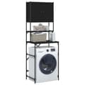 Miniatyrbillede 5 af 11: vidaXL vaskemaskineskab 68x48,5x194 cm sort