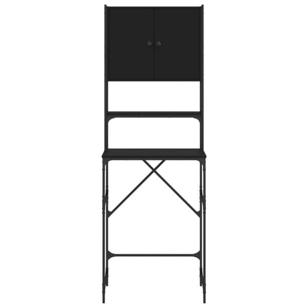 vidaXL vaskemaskineskab 68x48,5x194 cm sort
