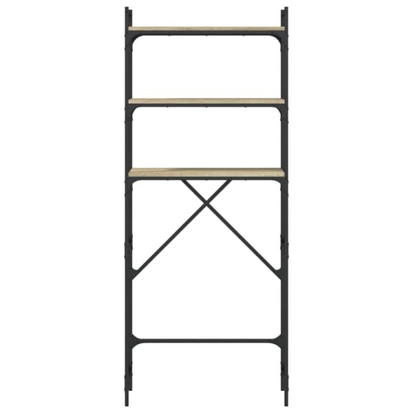 vidaXL vaskemaskineskab 67x25x163 cm konstrueret træ sonoma-eg