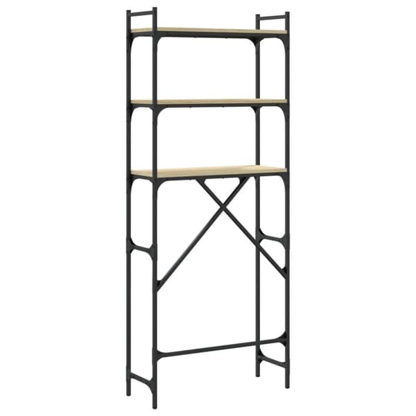vidaXL vaskemaskineskab 67x25x163 cm konstrueret træ sonoma-eg