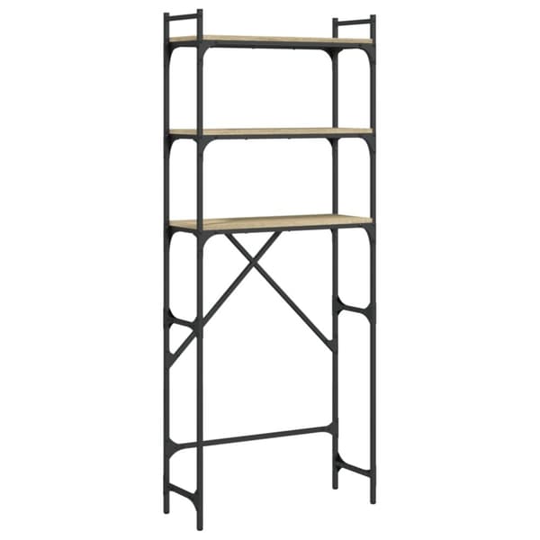 vidaXL vaskemaskineskab 67x25x163 cm konstrueret træ sonoma-eg