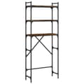Miniatyrbillede 1 af 11: vidaXL vaskemaskinereol 67x25x163 cm konstrueret træ røget egetræ
