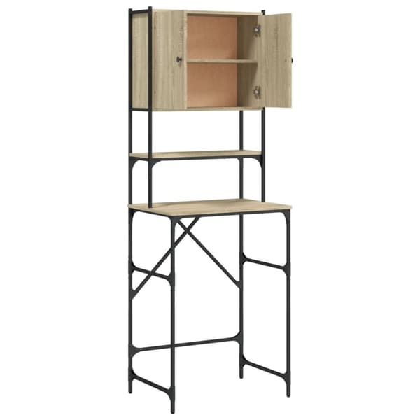 vidaXL vaskemaskineskab 68x48,5x194 cm sonoma-eg