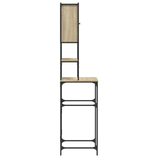 vidaXL vaskemaskineskab 68x48,5x194 cm sonoma-eg