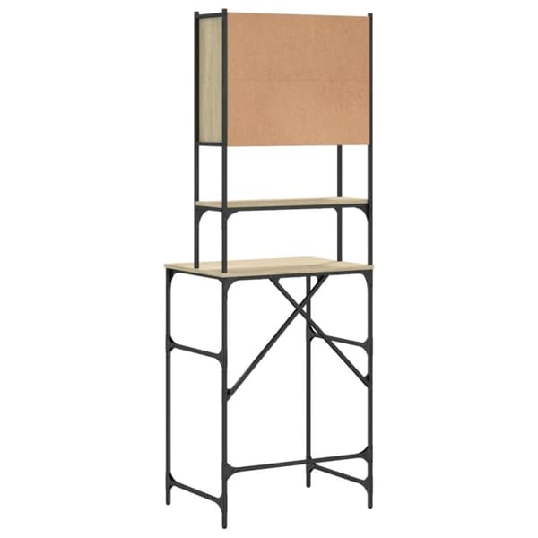 vidaXL vaskemaskineskab 68x48,5x194 cm sonoma-eg