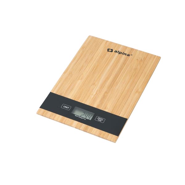 Alpina - Digital köksvåg i bambu 5kg