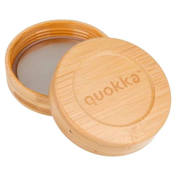 Quokka Deli Food Jar - Glas madbeholder / madpakke 500 ml (Mørke blomster)
