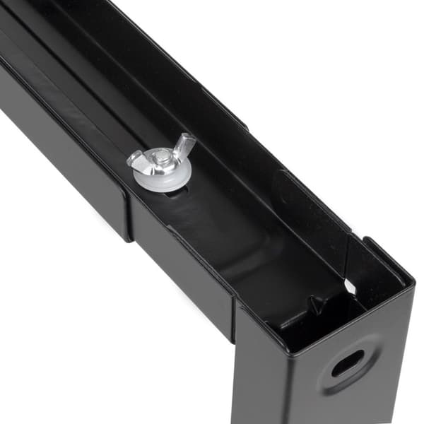 Maclean MC-915 B Universal Mikrovågsugnsfäste Väggmontering Justerbar Massiv Metall Kök 30kg Svart