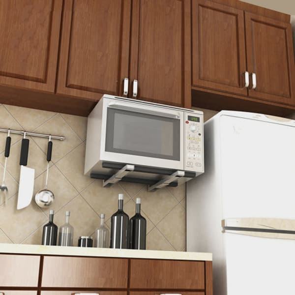 Maclean MC-915 W Universal Mikrovågsugnsfäste Väggmontering Justerbar Vit Platsbesparande 30kg