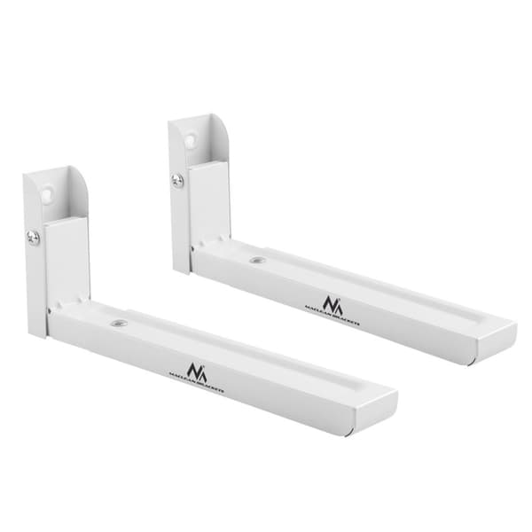 Maclean MC-915 W Universal Mikrovågsugnsfäste Väggmontering Justerbar Vit Platsbesparande 30kg