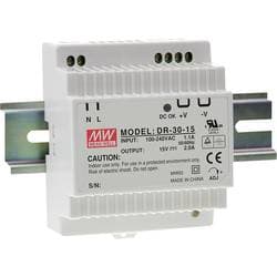 Mean Well DR-30-24 DIN-skena nätaggregat 24 V/DC 1.5 A 36 W 1 x