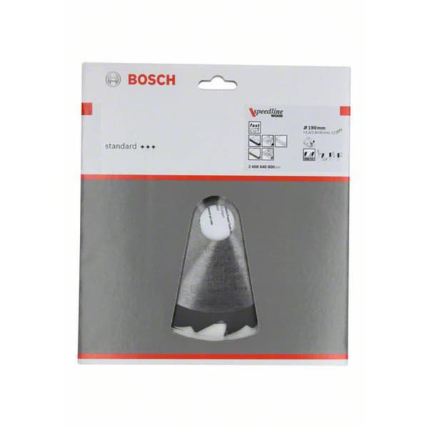 Cirkelsågklinga Speedline Wood - 190 x 30 x 2,6 mm, 12 Bosch Accessories 2608640800 2.6 mm
