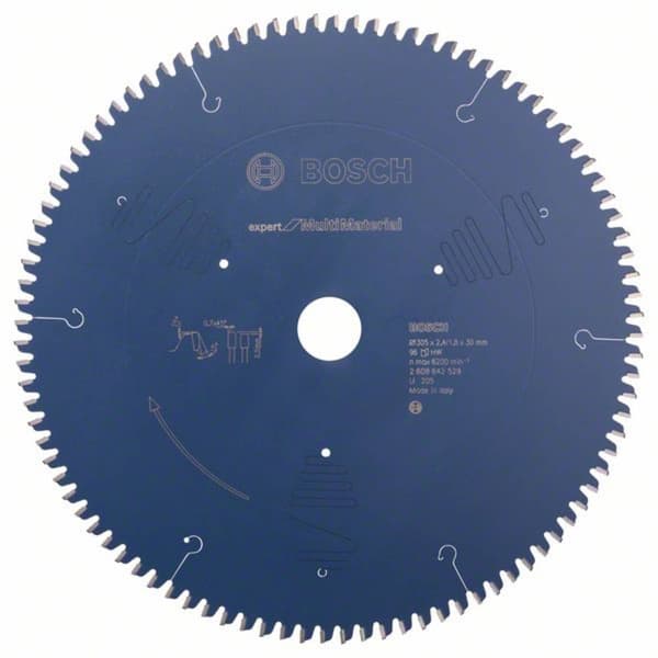 Cirkelsågklinga Expert for Multi Material, 305 x 30 x 2,4 mm, 96 Bosch Accessories 2608642529 2.4 mm