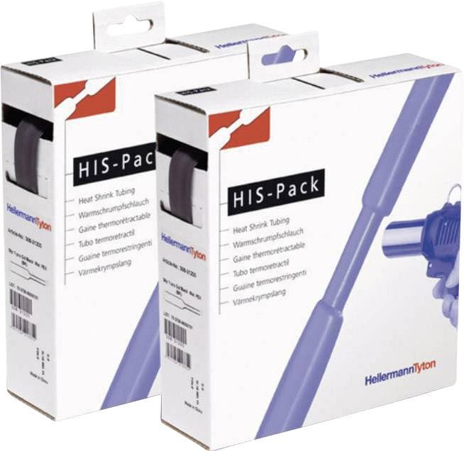 HellermannTyton 300-31900 Krympslang utan lim Svart 19.10 mm Krympförhållande:2:1 5 m