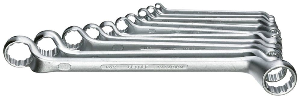 Gedore 6030740 Dubbelskruvnyckelsats 10 delar 6 - 27 mm DIN 838