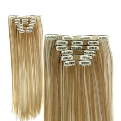 Clipon Löshår Cendre Ash Blond- 60cm långt / 28cm bred