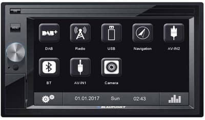 Blaupunkt OSLO 370DAB Bilstereo Dubbel-DIN DAB+ Tuner, Bluetooth, Anslutning för backkamera