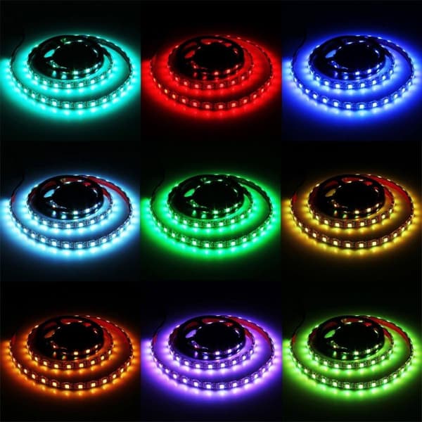 Tv belysning Usb med fjernkontroll - 12W 60 LEDs SMD 5050 RGB 1x1m