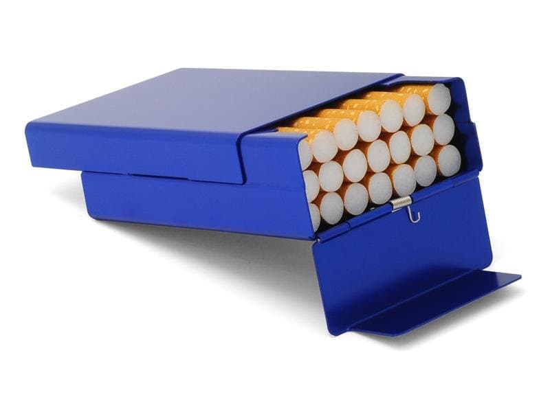 Etui til cigaret-aluminium (blå)