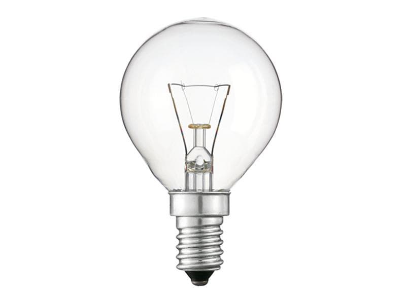 Philips pære Drops 60 watt E14 (klar) 10 stk.
