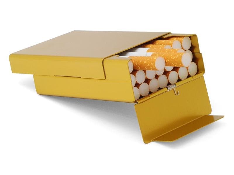 Etui til cigaretter-aluminium (guld)