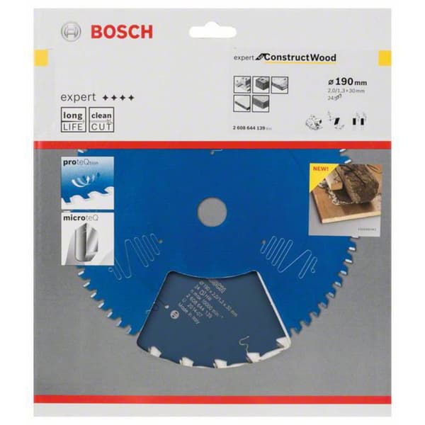 Cirkelsågsklinga Bosch Accessories 2608644139 190 mm