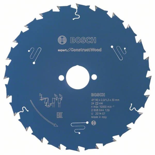 Cirkelsågsklinga Bosch Accessories 2608644139 190 mm