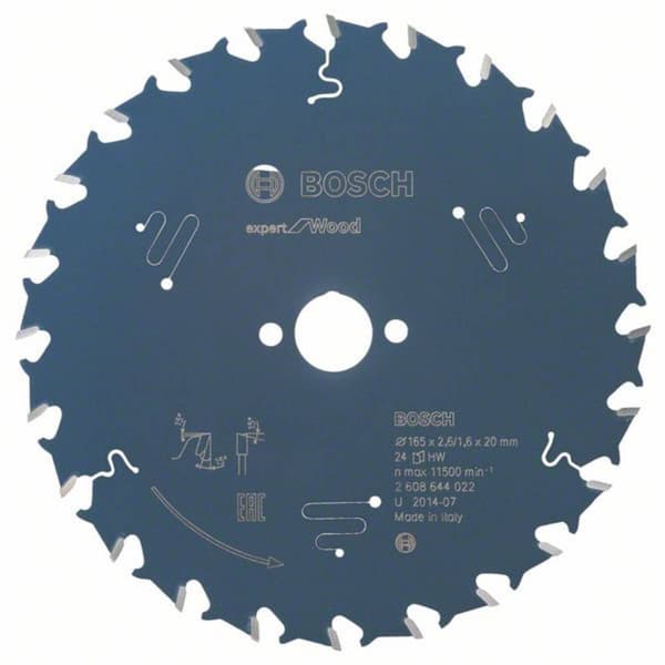Cirkelsågsklinga Bosch Accessories 2608644022 165 mm