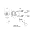 Miniatyrbild 3 av 3: 2 x USB 2.0 uttag A Chassianslutning inbyggnad 1310-1035-02 M30 1310-1035-02 encitech Innehåll: 1 st