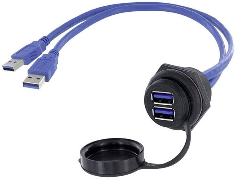 M30 encitech 1310-1036-03 USB 3.0 1.50 m Svart, Blå 1 st