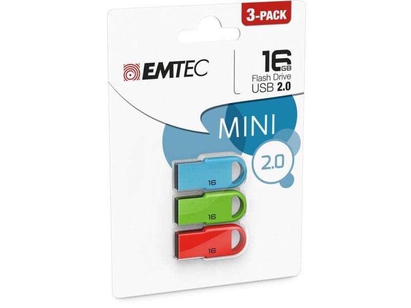 USB-flash drev 16gb EMTEC D250 mini (3-Pack)