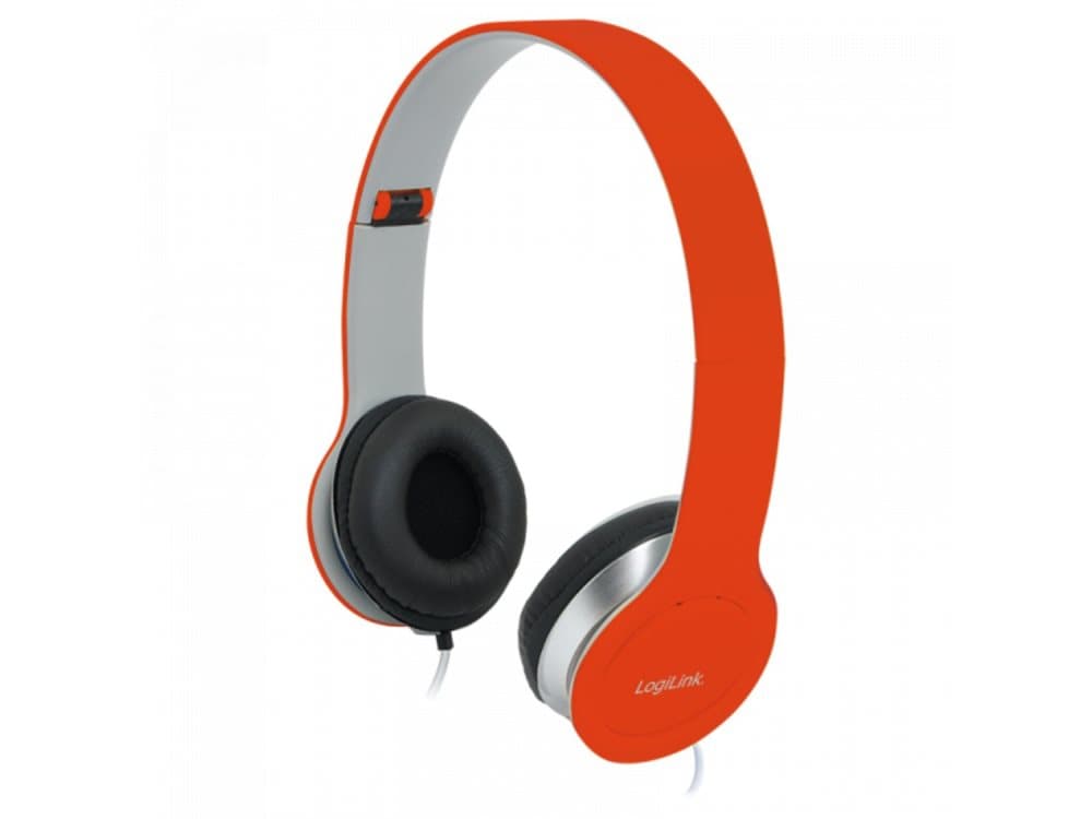 Logilink stereo høj kvalitet headset, rød (HS0035)