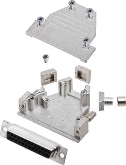 encitech DCRP25-DMS-CF65-CS80-K 6355-0881-33 D-Sub honkontakt set 45 , 180 , 45 Antal poler: 25 Lödhona 1 st