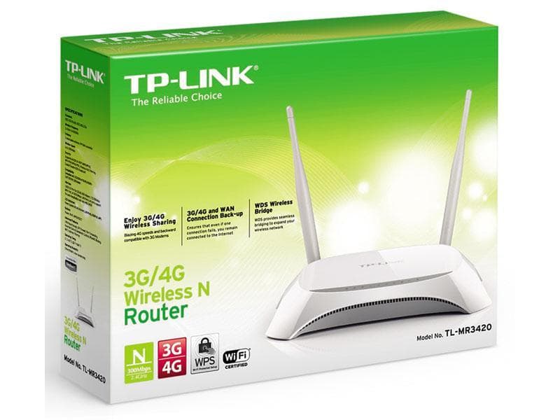 Netværk TP-Link WLAN-router TP-Link TL-MR3420 3g/4g 300Mbps TL-MR3420