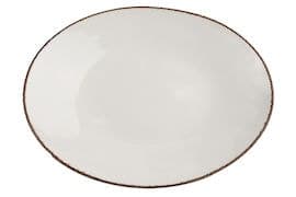 Tallrik flat 36x27 cm Fortuna Beige