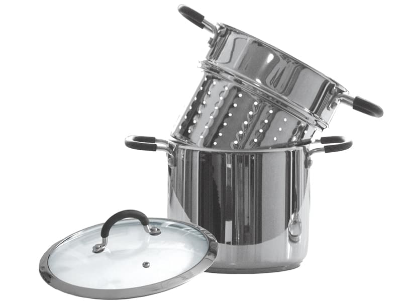 Gryta med pastainsats Silikonklädda handtag 6 liter